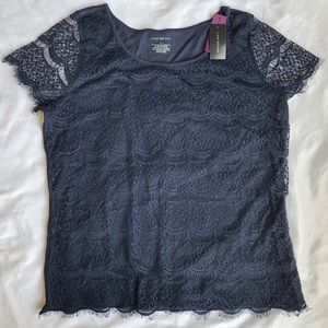 Lane Bryant New Short Sleeve Tee Lace Size 14/16